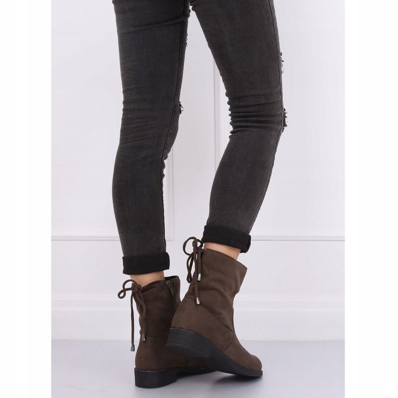 Cizme de damă verzi în kaki 7378-PA Verde 1 Cizme de damă verzi în kaki 7378-PA Verde 1