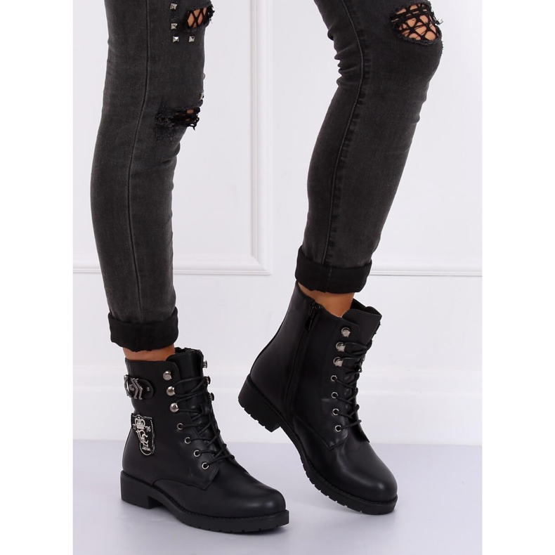 Cizme militare muncitori negru X535 Negru 1