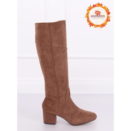 Tocuri înalte maro YQ218P Camel 1