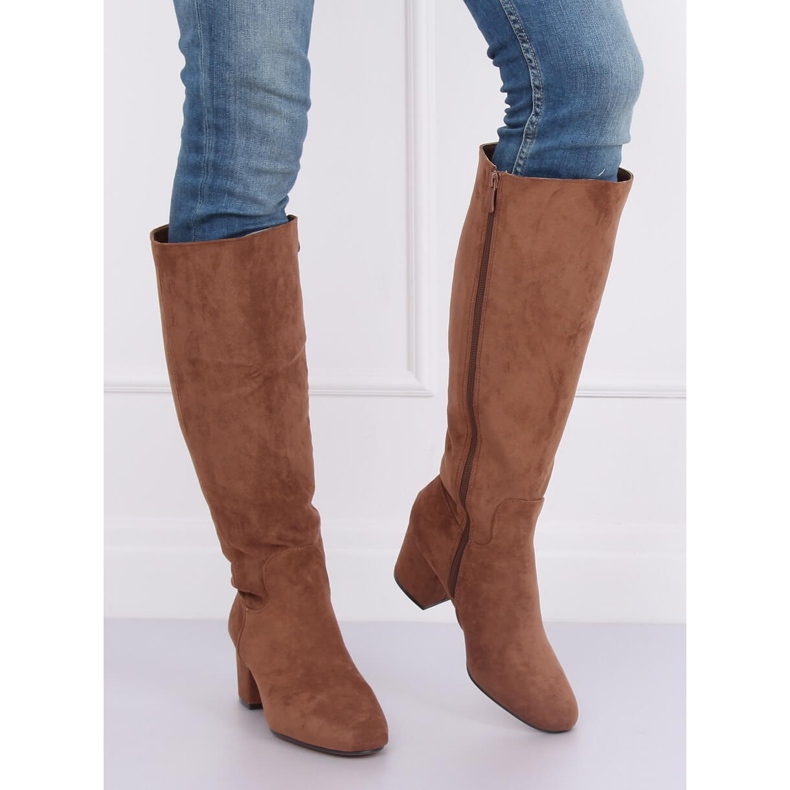 Tocuri înalte maro YQ218P Camel 2