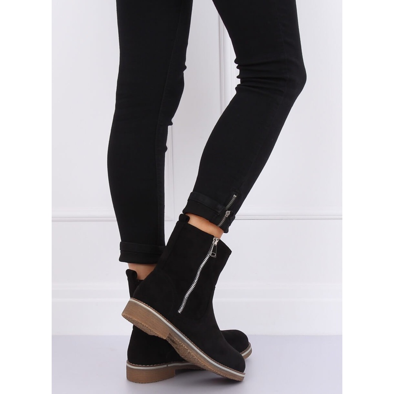 Cizme plate pentru femei negre 0-255 Negre negru 2