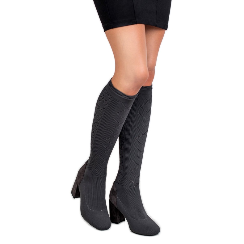 Seastar Cizme ajurate gri 1 Seastar Cizme ajurate gri 1