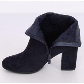 Cizme cu toc înalt albastru marin NC923 Navy 2
