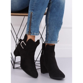 Cizme negre cu toc înalt YL53 negre negru 2