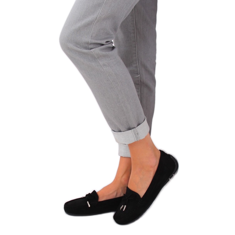 Mocasini dama negri R812 Negru 2