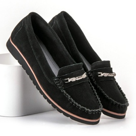 Filippo Mocasini confortabili din piele negru 1