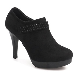 Cizme elegante pe toc înalt 9214-1 negru 1