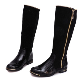 Cizme ajurate 6792 Negru 1