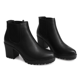 Cizme calde pe un stâlp cu DR10 elastic negru 1