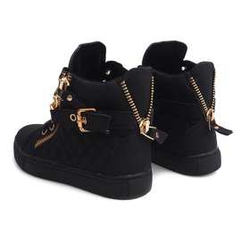 Adidași matlasați R-35 negri negru 2 Adidași matlasați R-35 negri negru 2