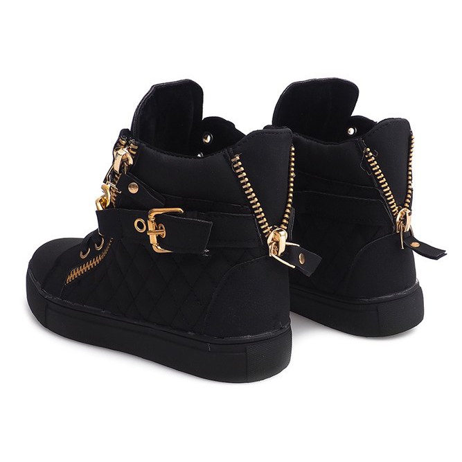 Adidași matlasați R-35 negri negru 2 Adidași matlasați R-35 negri negru 2