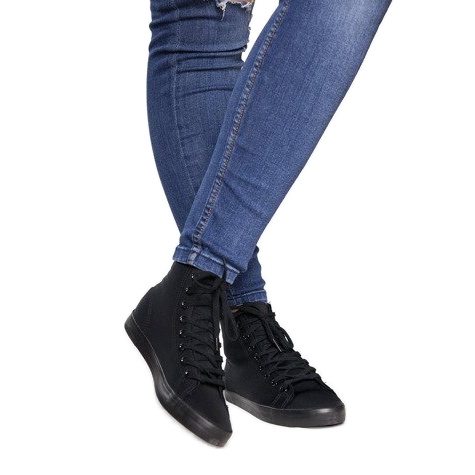 Adidași de top Lycra B113B Negru 1