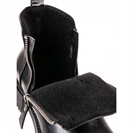 Vinceza Botine joase cu fermoar negru 1
