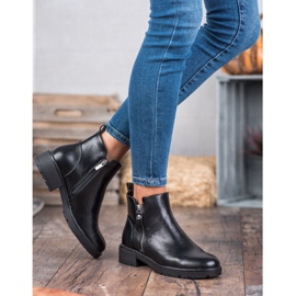 Vinceza Botine joase cu fermoar negru 2 Vinceza Botine joase cu fermoar negru 2