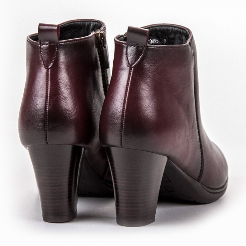 Vinceza Cizme cu toc mic roșu 1 Vinceza Cizme cu toc mic roșu 1