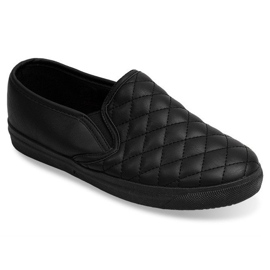 Adidași matlasați Slip On 5077 Negru 1