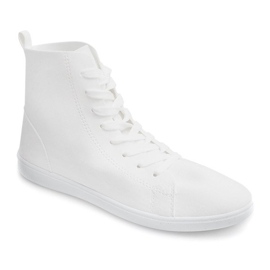 Adidași din țesătură înaltă 351 Alb 1