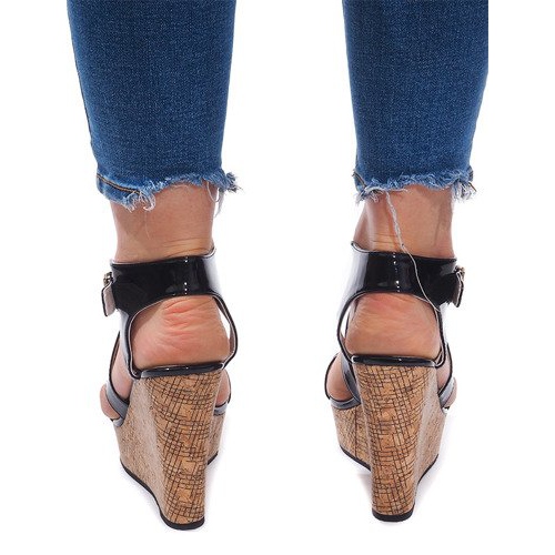 Sandale Wedge S260 Negru 1