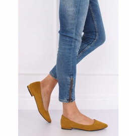 RC-76 Ballerine galbene cu degetele de la picioare de migdale 1