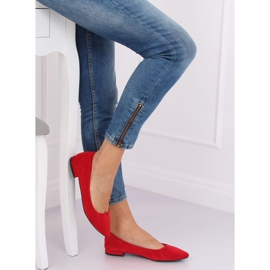 Balerini cu degetele de la picioare de migdale roșu RC-76 Roșu 1