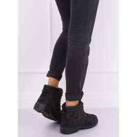 Cizme din lemn pentru femei camo W-3033 Blackcamuflage negru 2 Cizme din lemn pentru femei camo W-3033 Blackcamuflage negru 2