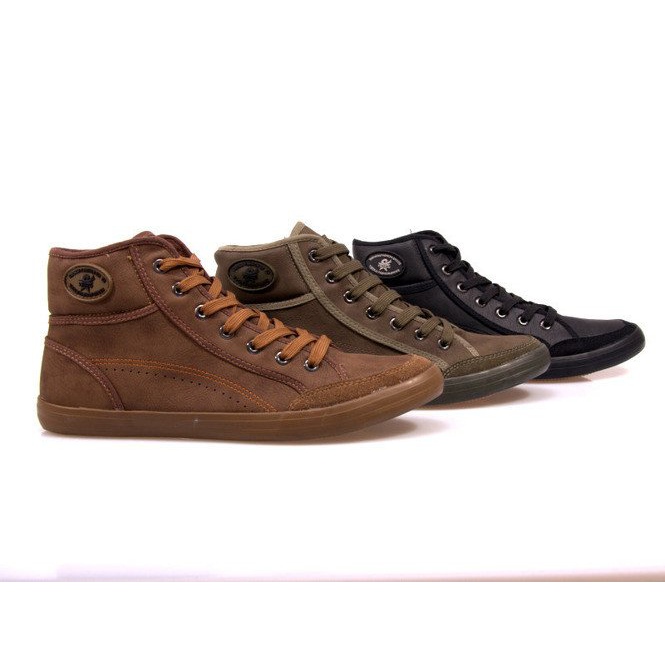 Adidași înalți 201 Camel maro 1