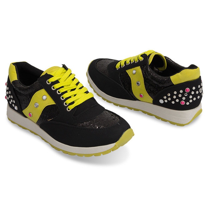 Pantofi de alergare sport A738 Negru multicolor 2