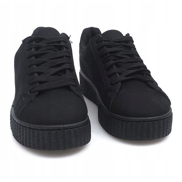 Creepers Boots On MB-1 Black Platform negru 1