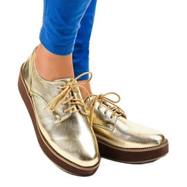 Pantofi eleganți aurii cu lacuri 2017-1 de aur 1