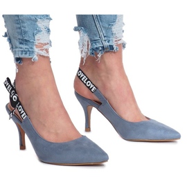 Sandale Blue Love Paris albastru 1