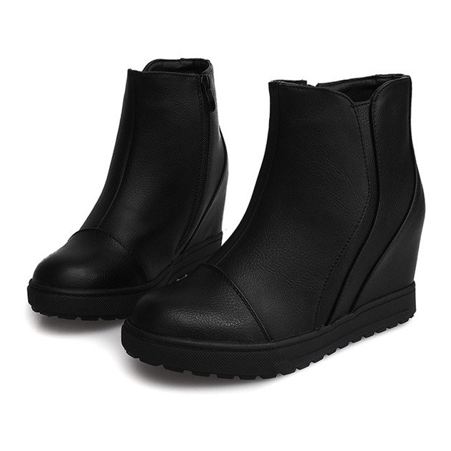 Adidași cu toc J0029A Negru 1