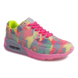 Pantofi de alergare sport DN3-69 GREY / FUSHIA gri multicolor 2 Pantofi de alergare sport DN3-69 GREY / FUSHIA gri multicolor 2