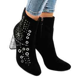 Ghete negre din piele de căprioară pe post AE28P negru 2 Ghete negre din piele de căprioară pe post AE28P negru 2