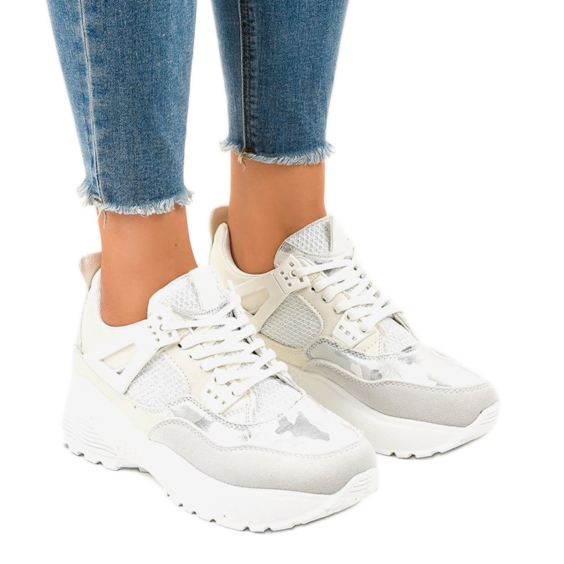 Încălțăminte de sport albă la modă pentru femei C2 1 Încălțăminte de sport albă la modă pentru femei C2 1