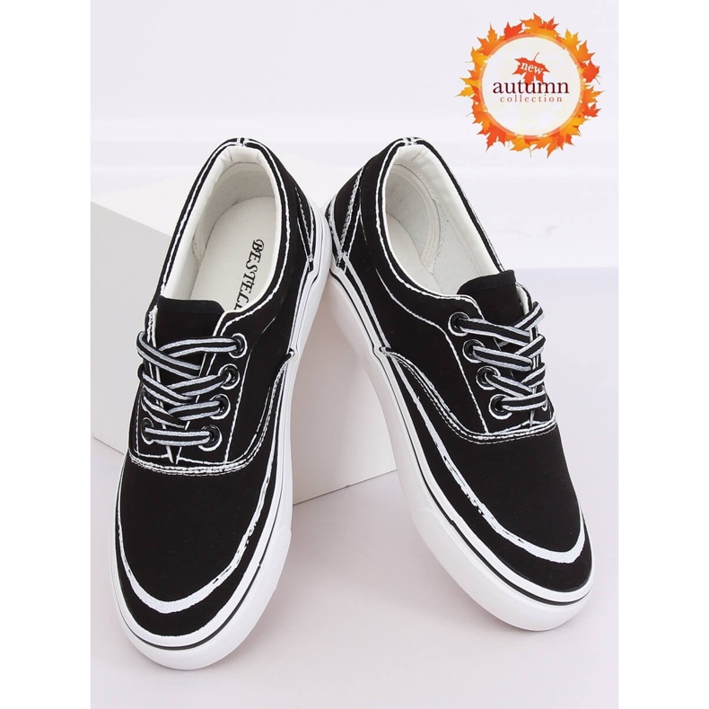 Adidași negri pentru femei BS103 Negru 1