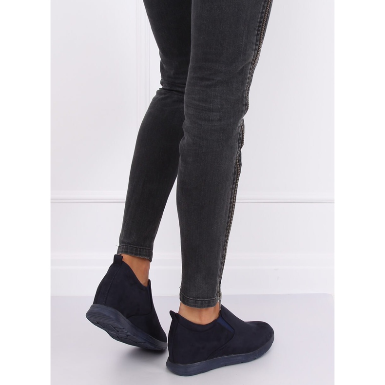 Încălțăminte albastru marină pe o pană ascunsă ZY-7K67 Albastru 2