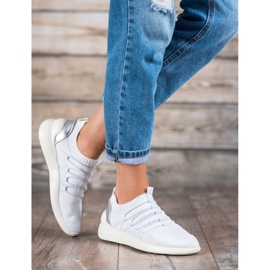 Kylie Pantofi Sport Slip-On din Textil alb 1