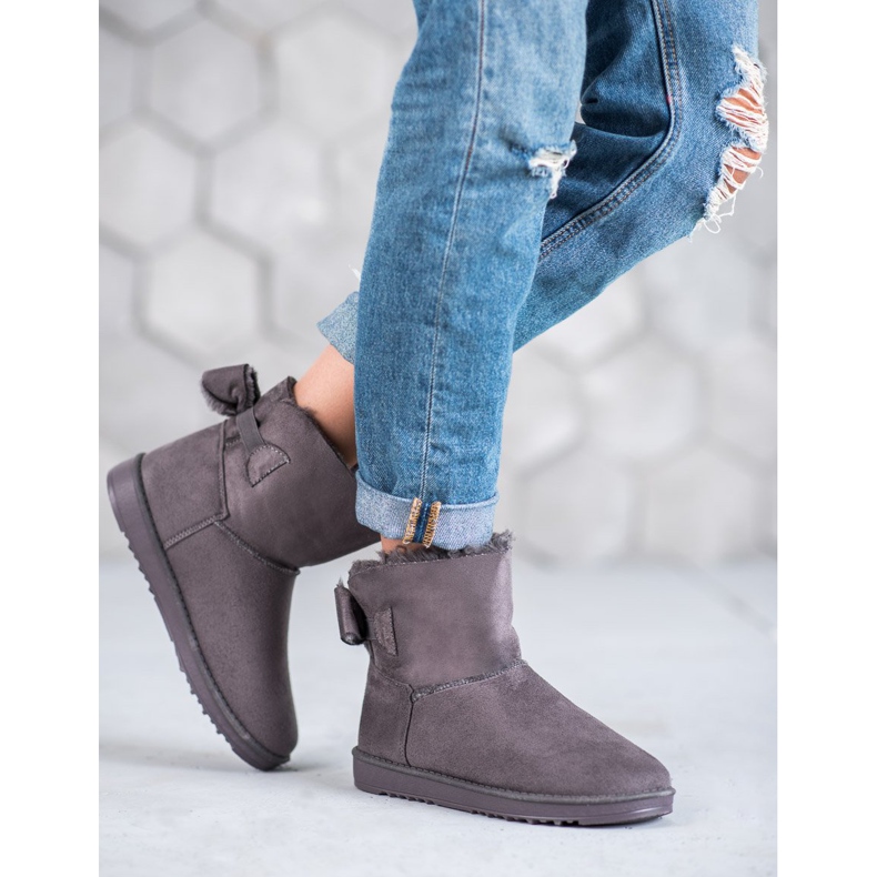 Mukluki gri cu arc 1