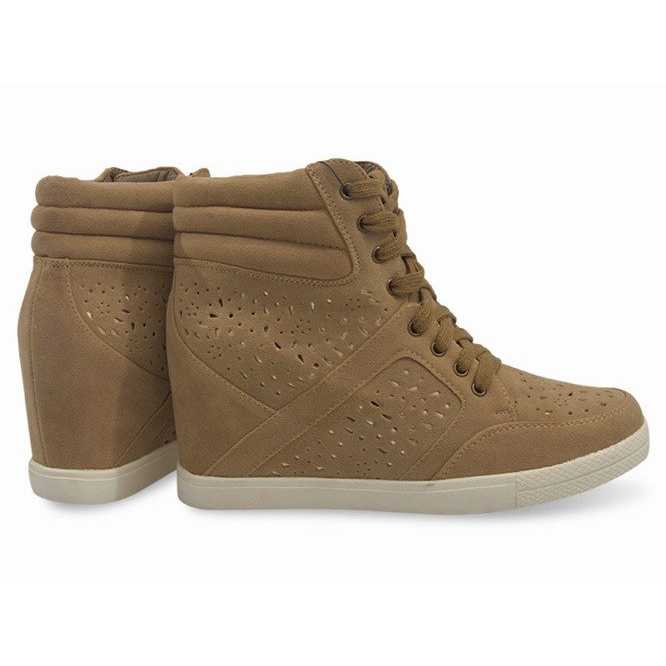 Adidași din piele de căprioară 875 Bej 1