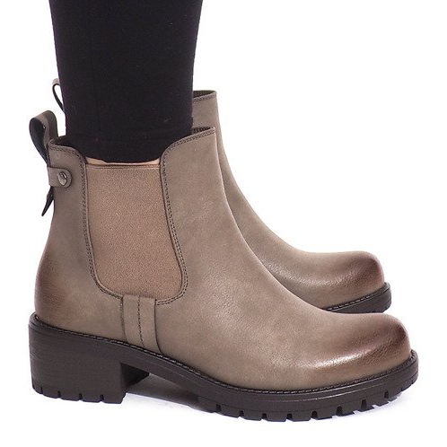 Cizme calde BH56-KB Khaki multicolor verde 1