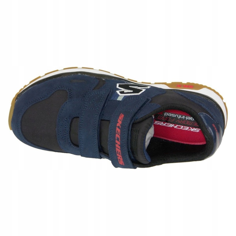 Pantofi Skechers Throwbax Jr 97360-NVBK albastru marin 2