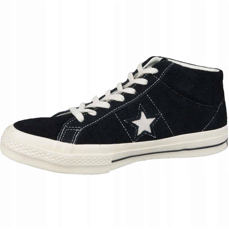 Pantofi Converse One Star Ox Mid Vintage Suede M 157701C negru 1