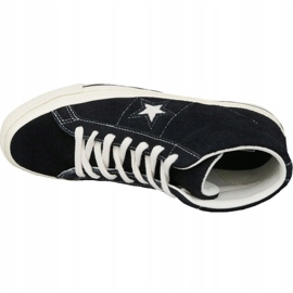 Pantofi Converse One Star Ox Mid Vintage Suede M 157701C negru 2