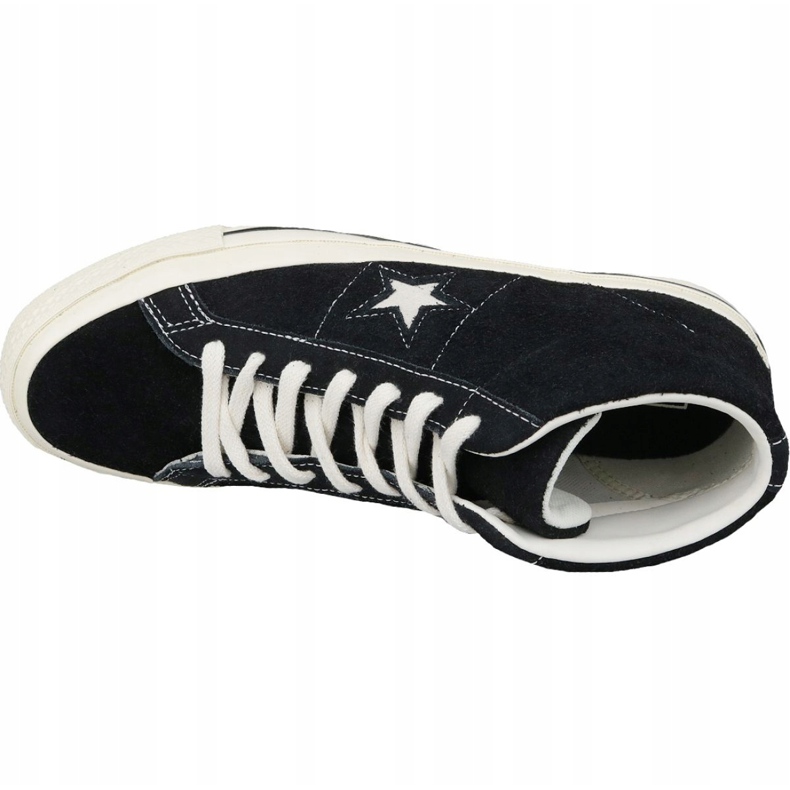 Pantofi Converse One Star Ox Mid Vintage Suede M 157701C negru 2