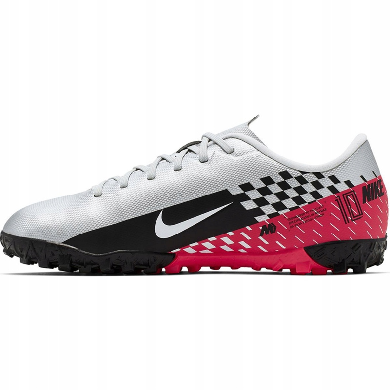 Pantof de fotbal Nike Mercurial Vapor 13 Academy Neymar Tf Jr AT8144-006 gri alb 2