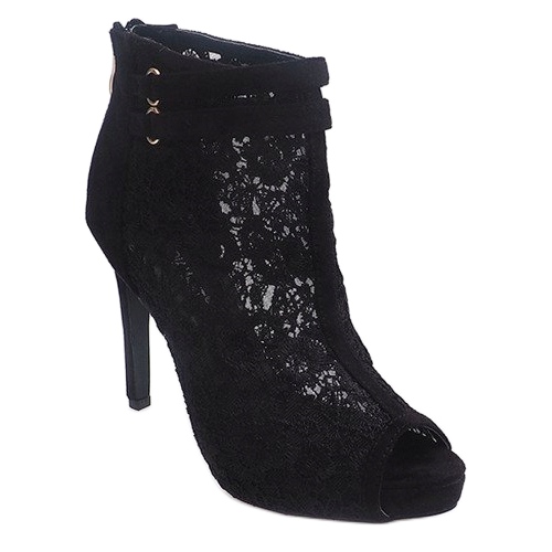 Sandale pe toc înalt 8709 Negru 1