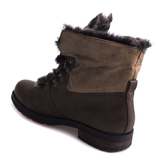 Cizme calde Cizme Jodhpur Blana X467 Verde multicolor 1