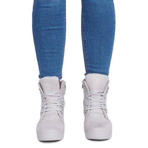 Adidași cu pană 1867 Gri 2