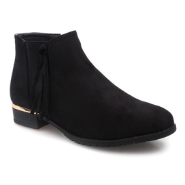 Ghete din piele de căprioară cu un 837 negru elastic 1