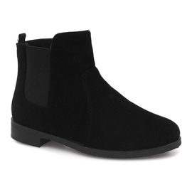 Ghete din piele de căprioară Jodhpur FC-P07 Negru 1
